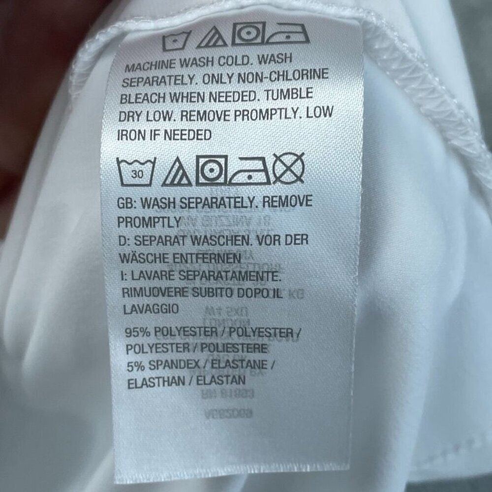 Susan Graver Womens White Tunic Top Size XL Stretch Fabric a1647 - Picture 5 of 7